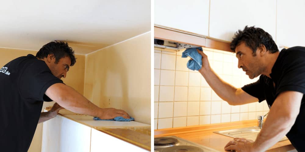 Einsatz unseres Teams bei einer Nikotinreinigung