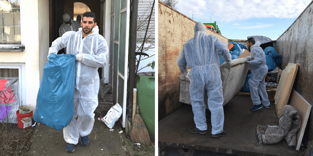 Einsatz unseres Teams bei einer Messie-Reinigung