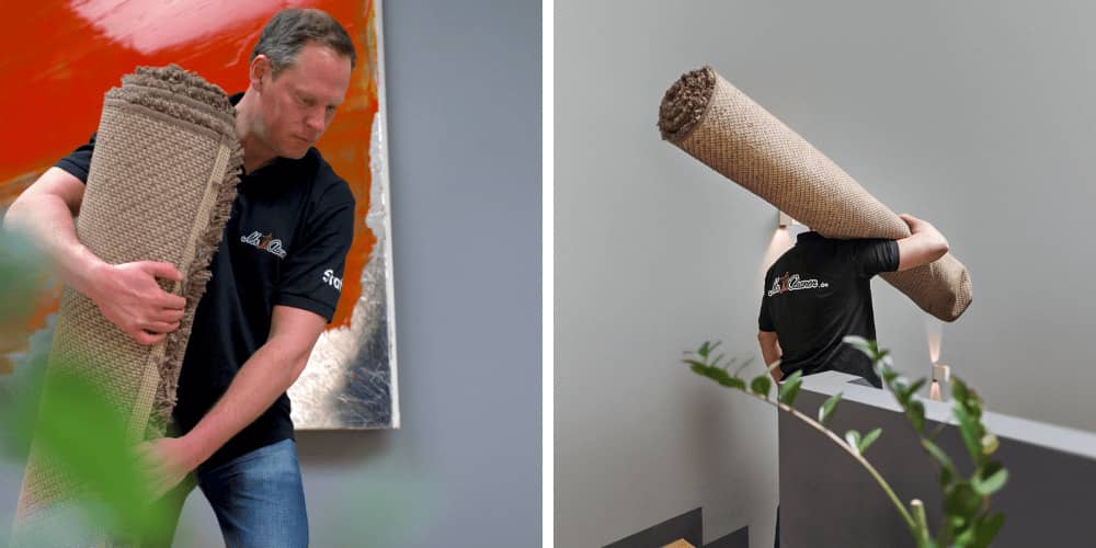 Einsatz unseres Teams bei der Teppichreinigung