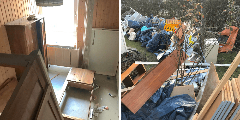 Einsatz unseres Teams bei einer Messie-Reinigung