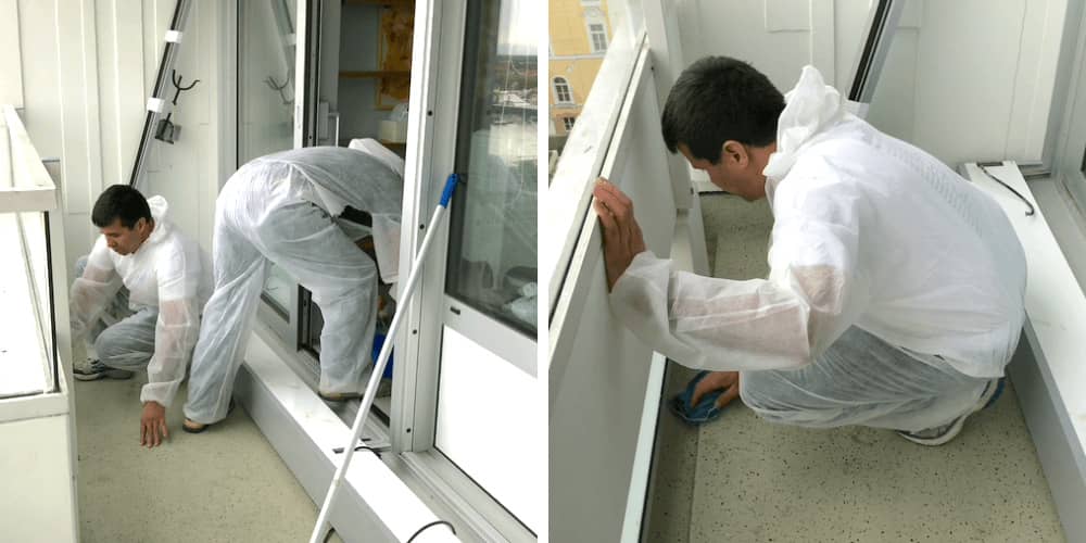Einsatz unserer Profis bei einer Taubenkotentfernung