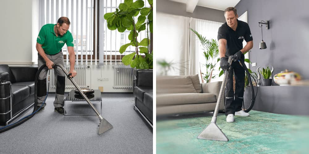 Einsatz unseres Teams bei der Teppichreinigung