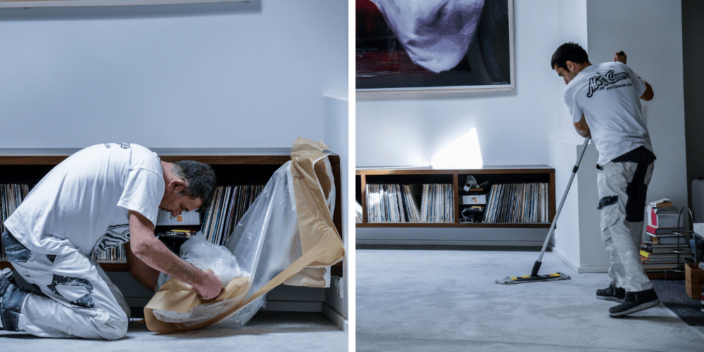 Einsatz unseres Teams bei der Wohnungsreinigung